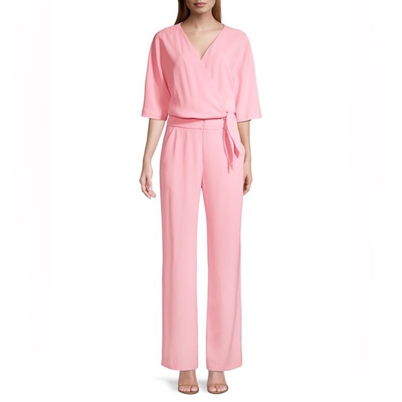 Trina Turk Pants - TRINA TURK NWT Kai Tie-Waist Jumpsuit Size 4 BARBIECORE BALLETCORE TRENDY